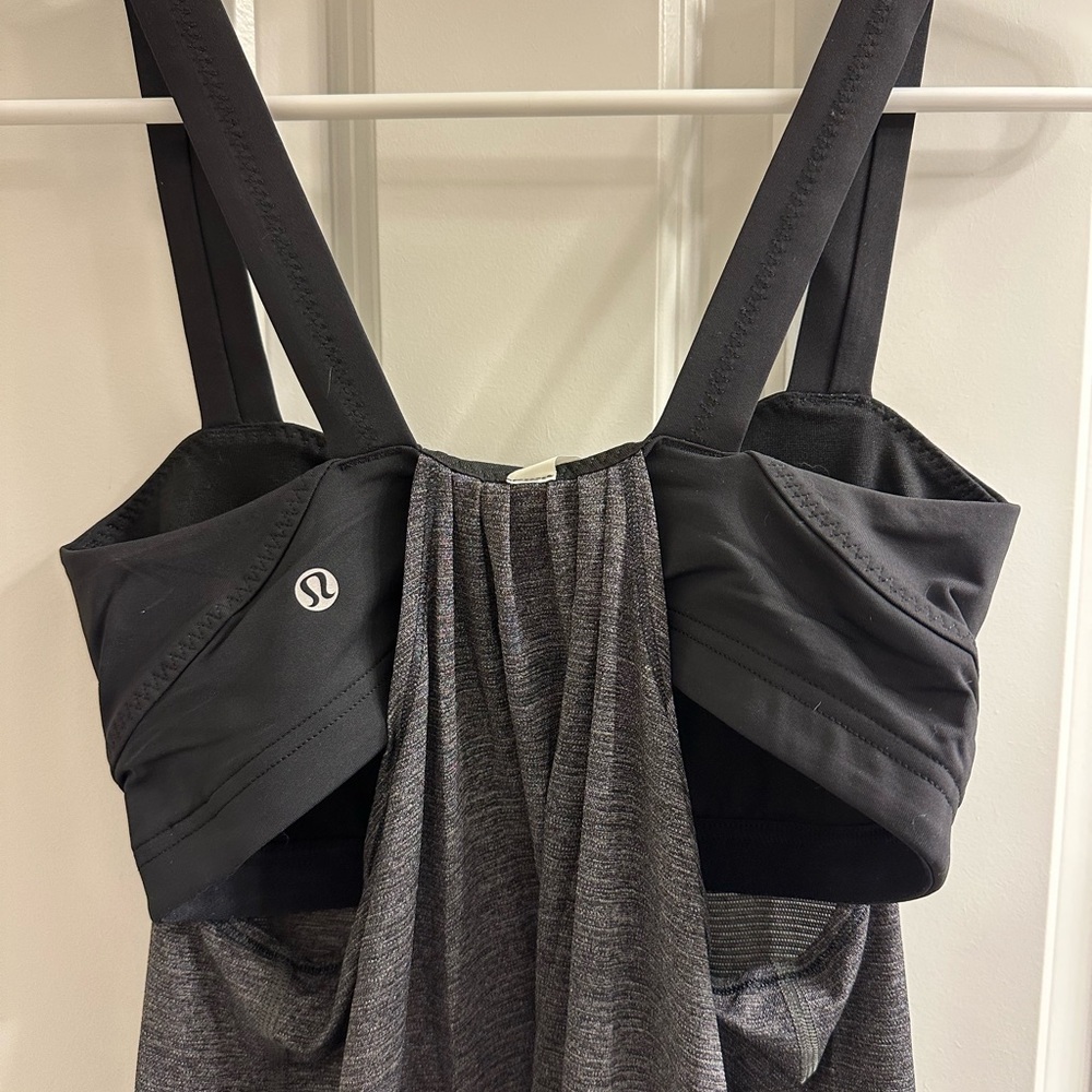Lululemon Athletica Black and Gray Top
